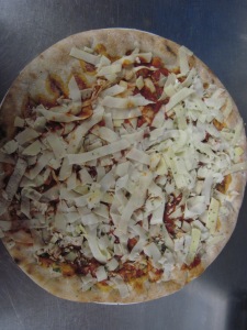the pizza that we mistakenly thought had noodles on it when we saw it on the shelf. that's what jet-lag does to you!