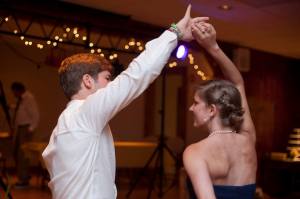 Lawrence and I danced a lot at the reception: no surprise there.  